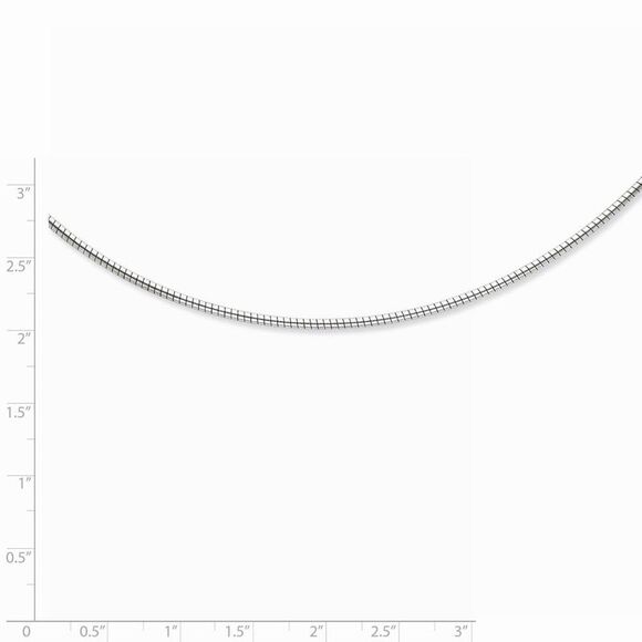 2mm Sterling Silver Round Cubetto Chain Necklace, 16-18 Inch - Picture 2 of 5